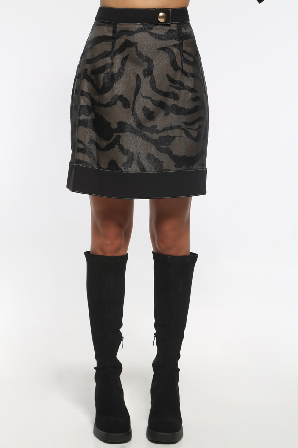 Mini φούστα σε Α γραμμή με οργαντίνα