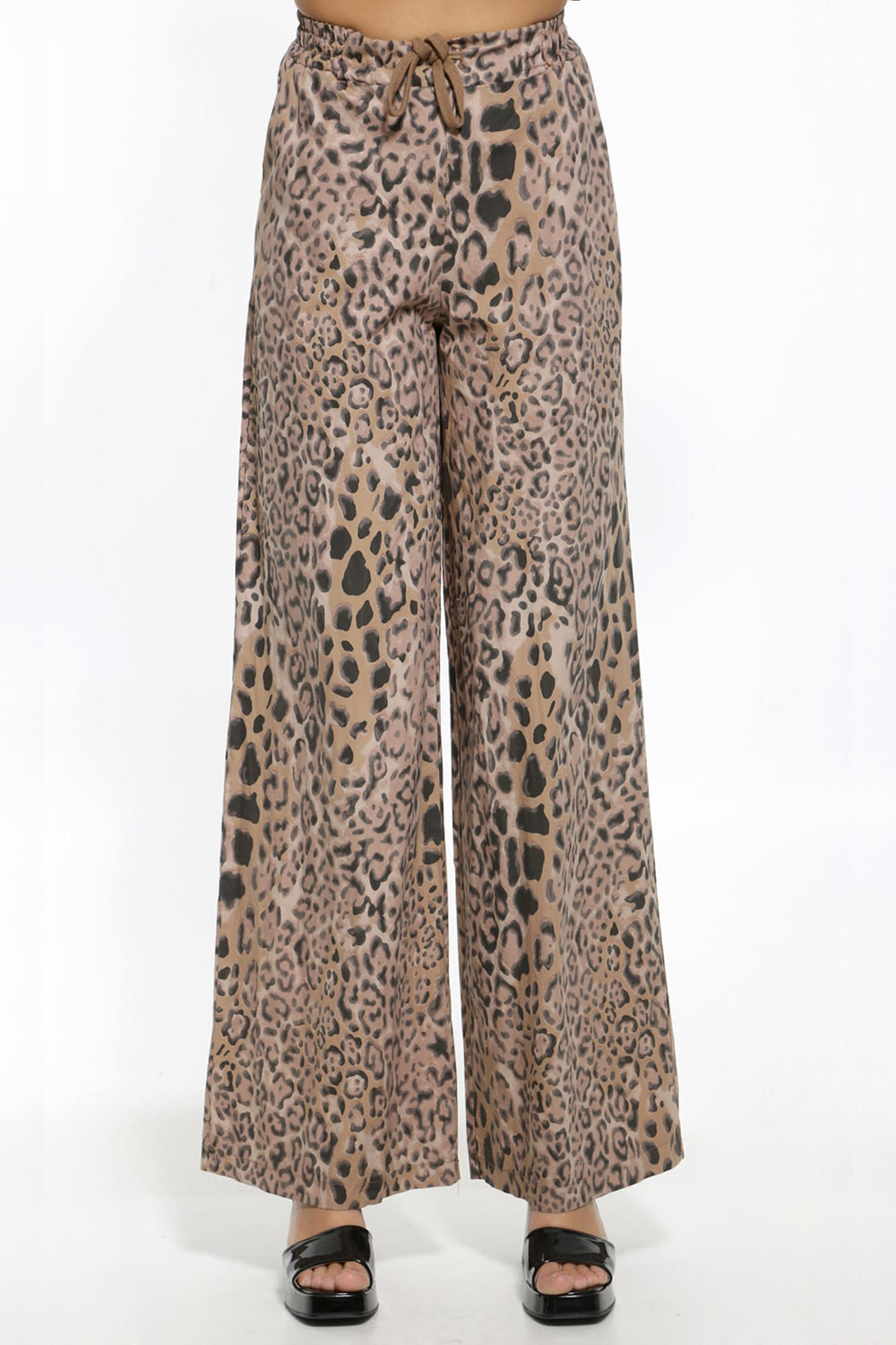 Βαμβακερή παντελόνα animal print