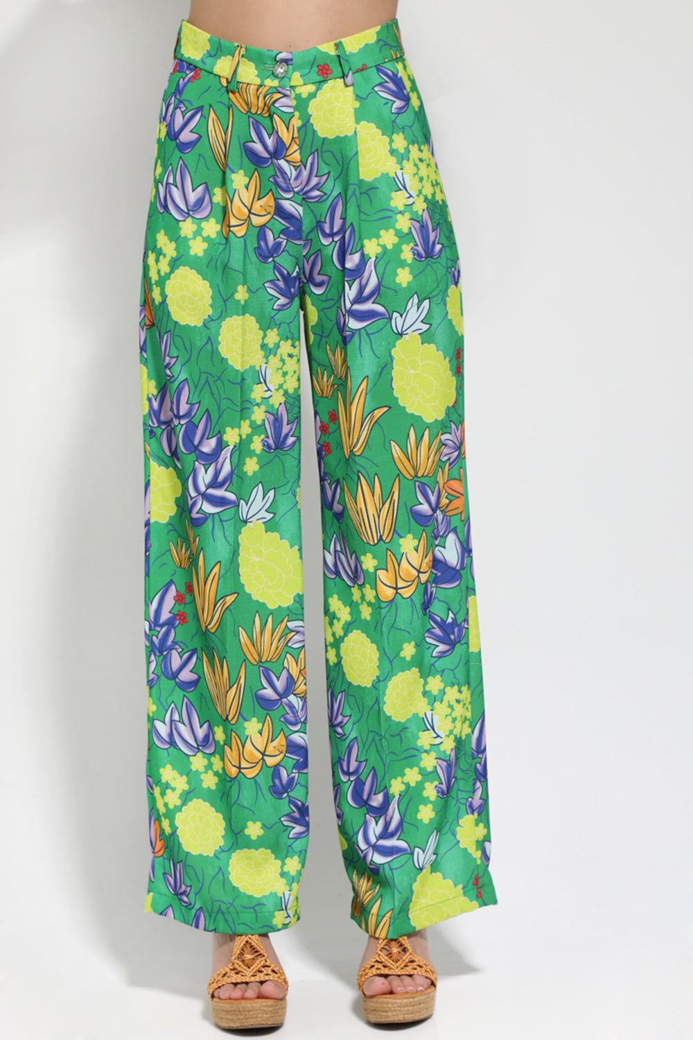 ΠΑΝΤΕΛΟΝΙ FLORAL ΠΡΑΣΙΝΟ
