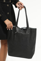 Shopper τσάντα δέρμα με pony skin