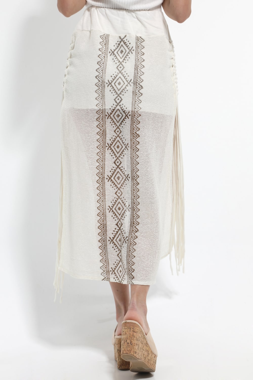 BOHO ΦΟΥΣΤΑ ΜΕ ΔΙΧΤΥ ΕΚΡΟΥ