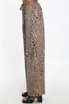 Βαμβακερή παντελόνα animal print