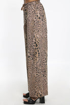 Βαμβακερή παντελόνα animal print